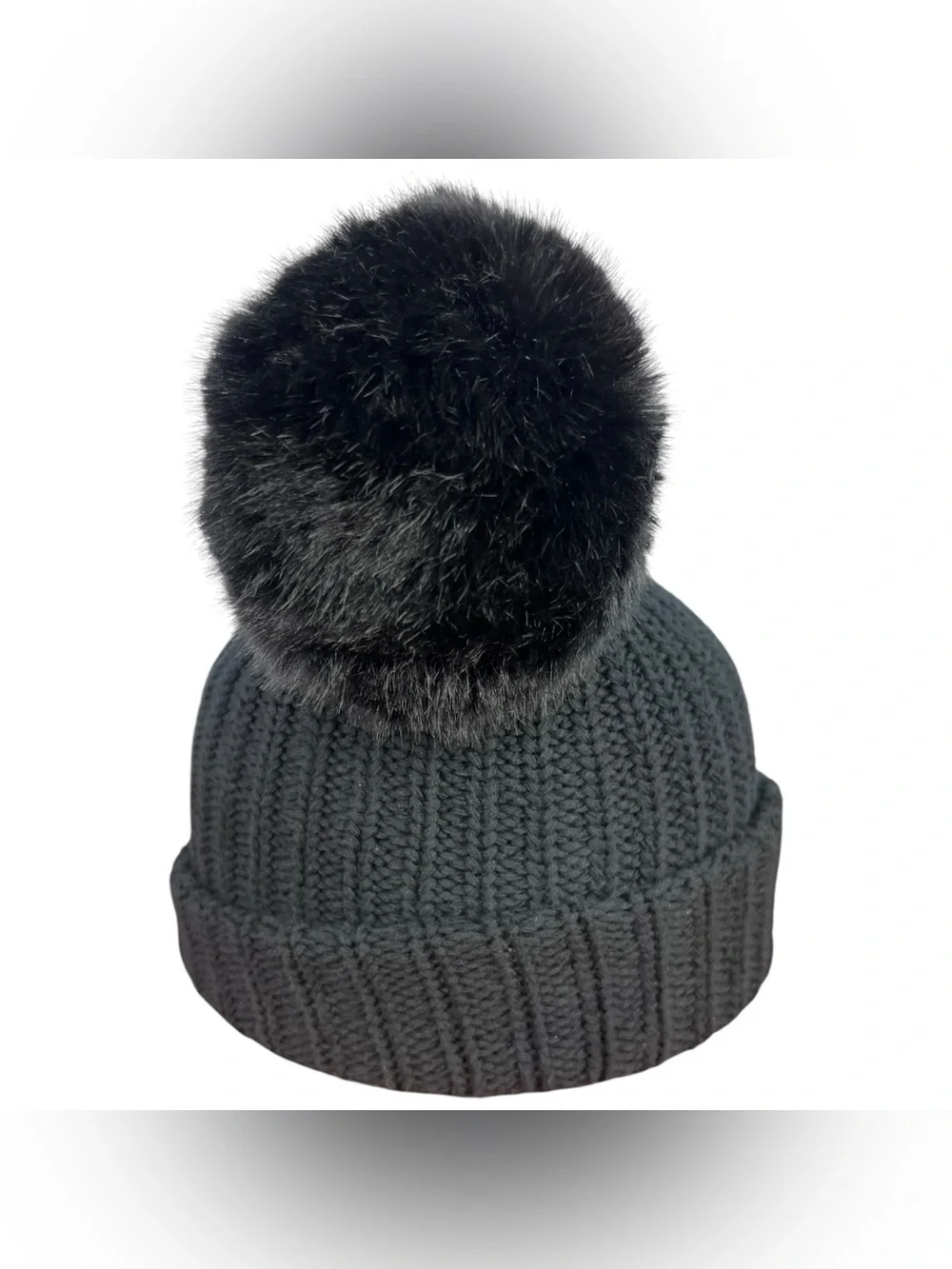 Disney X Love Your Melon Mickey Mouse Black Pom Pom Ear Beanie